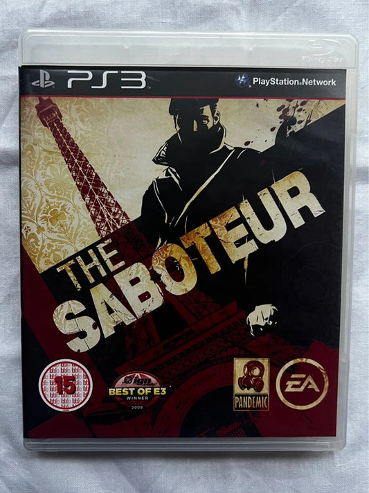 Playstation 3 PS3 The Saboteur Game include manual