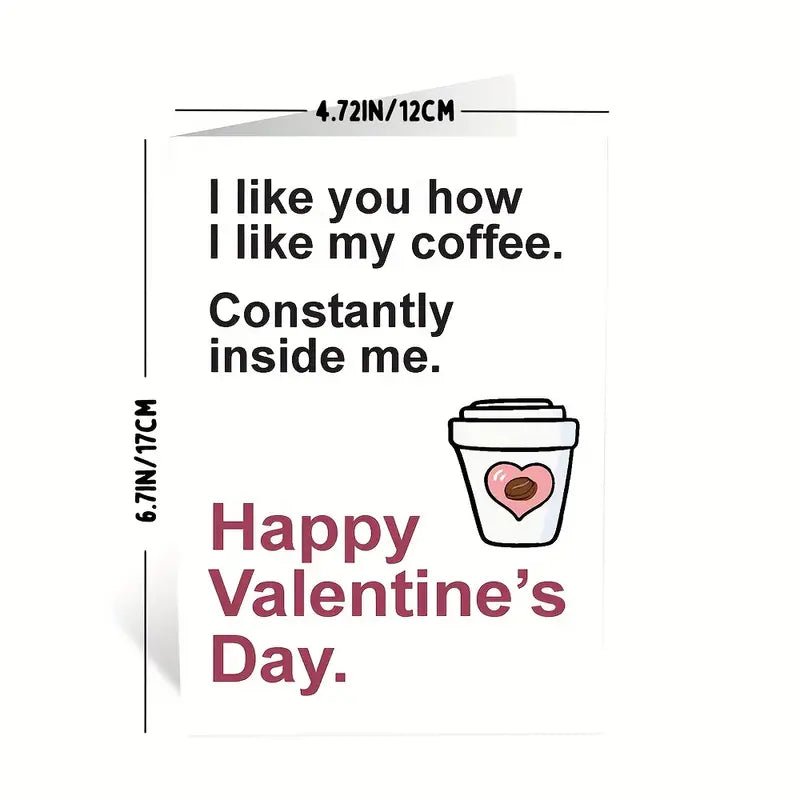 Naughty Coffee Inside Valentine's Card