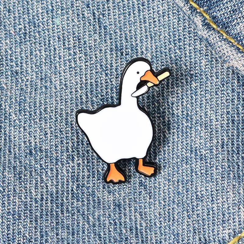 Untitled Goose Game "Murder Goose" Pin Badge